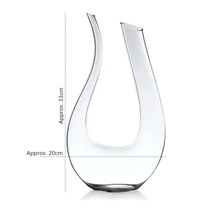 Crystal U-shaped 1500ml Wine Decanter