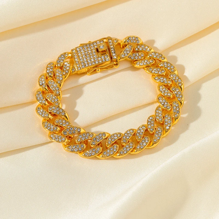 Miami Gold Curb Cuban Bracelet