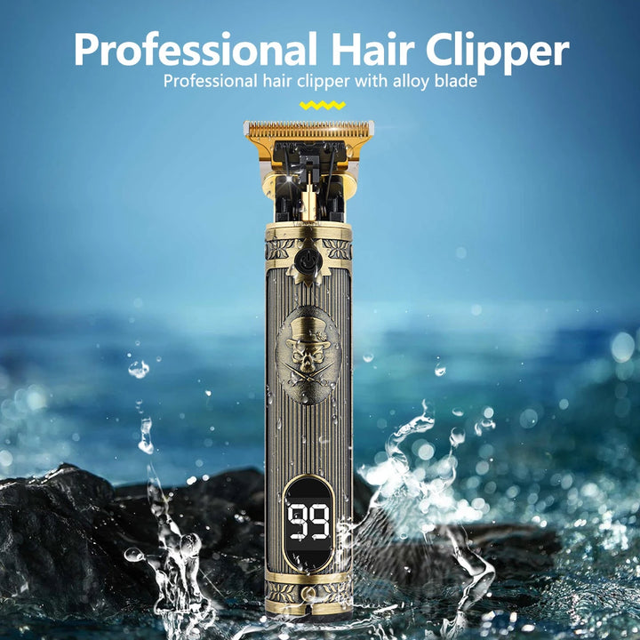 USB Vintage Electric Hair Trimmer Professional