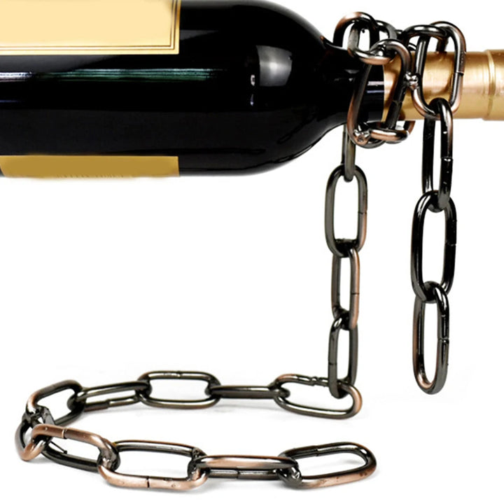 Magic Iron Chain Wine Bottle Holder