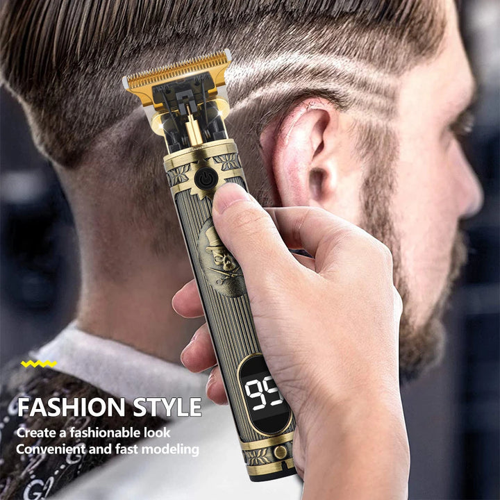 USB Vintage Electric Hair Trimmer Professional