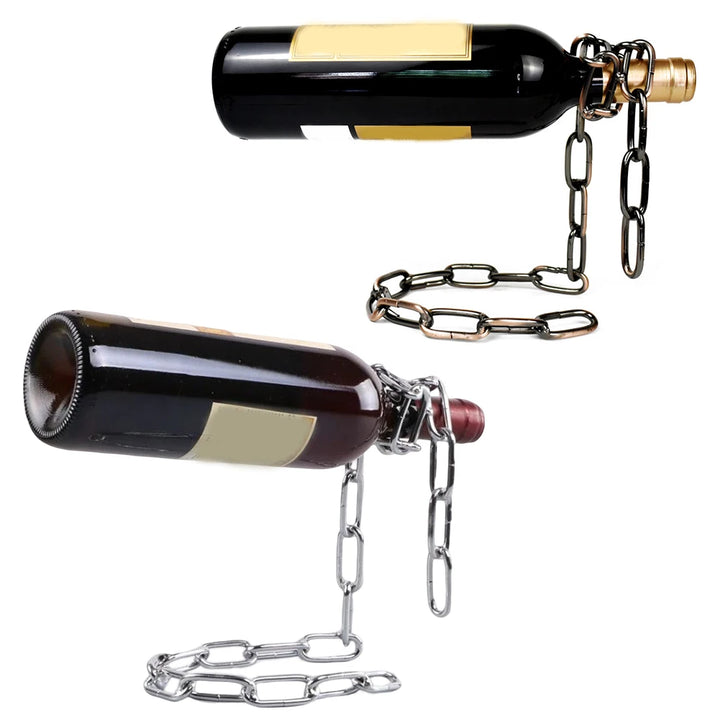 Magic Iron Chain Wine Bottle Holder