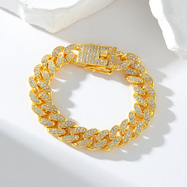 Miami Gold Curb Cuban Bracelet