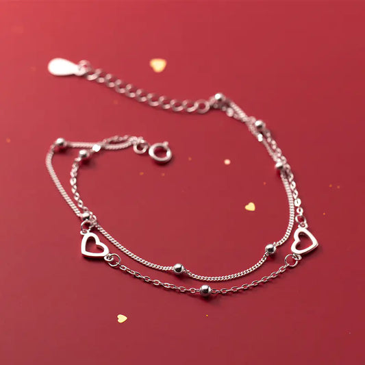 Double Layer Bracelet (S925)